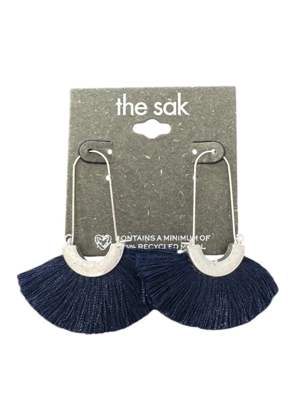 The Sak Dark Blue Fan Earrings‎